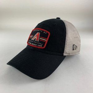 Arizona Diamondbacks MLB Black Beige New Era Trucker Snapback Hat